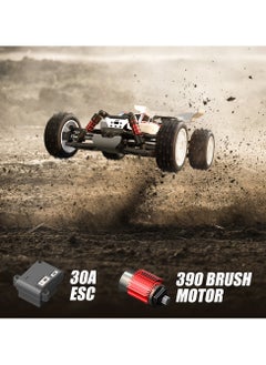 Harvestoy 1:16 Fast RC Buggy with Sand Tires, 40 KM/H High Speed RC Racing Car, 4X4 Off Road Remote Control Car, Remote Control Toy for desert and sand field  - Image 5