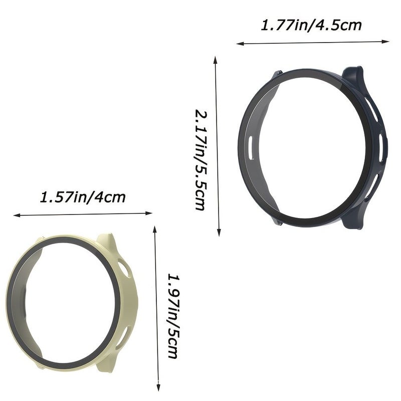 For Venu 3 Ink Blue Black Transparent 3 Pack Case Screen Protector - Image 2