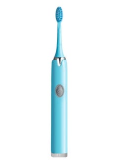 MARGOUN Electric Toothbrush Sonic Rechargeable Portable Travel Toothbrush Battery Operated with 2x Replacement Brush Heads Blue  - Image 2