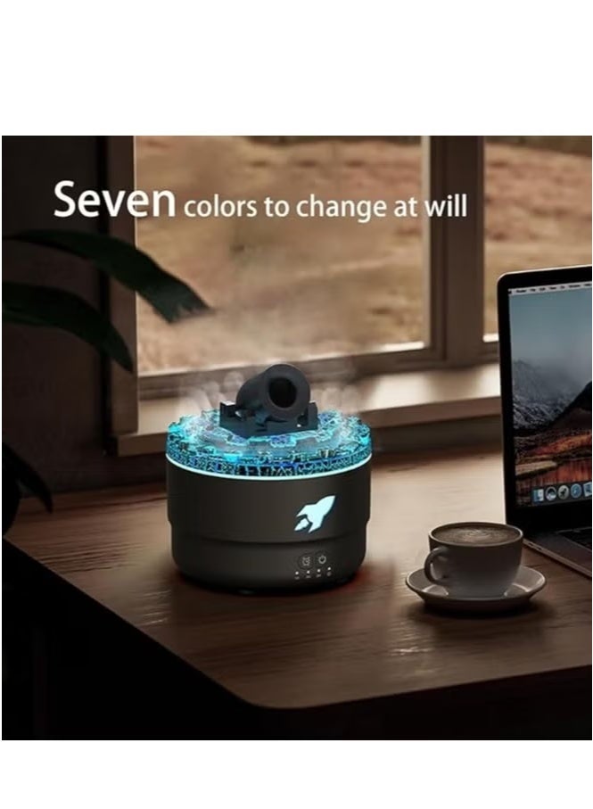 JAJEEK Cannon Blast Aroma Humidifier (Model A) – Yellow Cane Silent Cool Mist Diffuser & Ultrasonic Vapor Cannon | USB-Powered Turret Design Aromatherapy Diffuser for Home, Office, Bedroom, or Car | Quiet, Stylish, LED Light, Essential Oil Compatible - Image 3