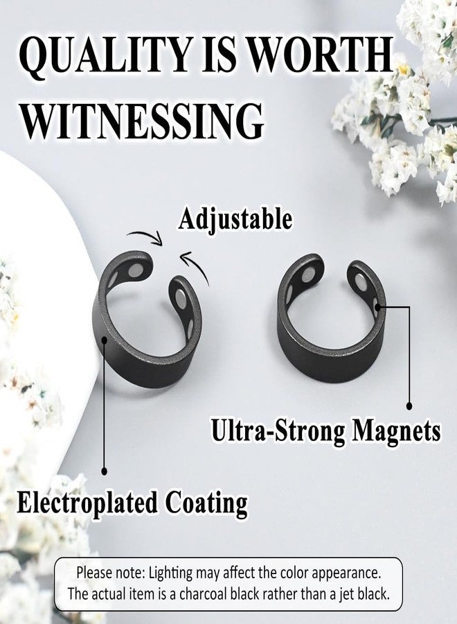 Vicmag Copper Magnetic Rings for Women 99.9% Copper Finger Ring Ultra Strength Magnet Copper Gift Adjustable, Copper, No Gemstone - Image 4