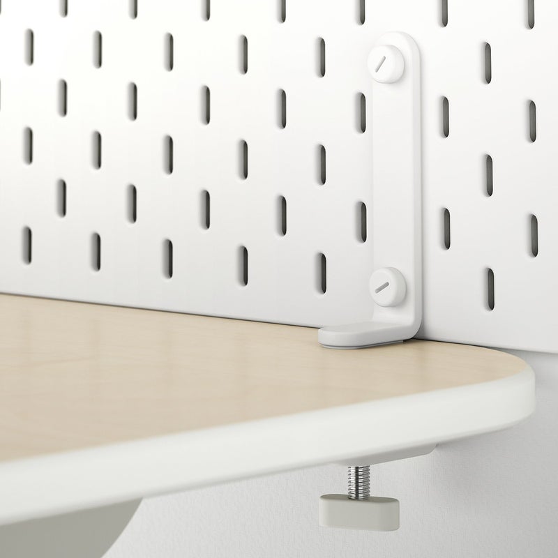 Skadis Pegboard Desk Connector, White, 2 Pack - Image 2