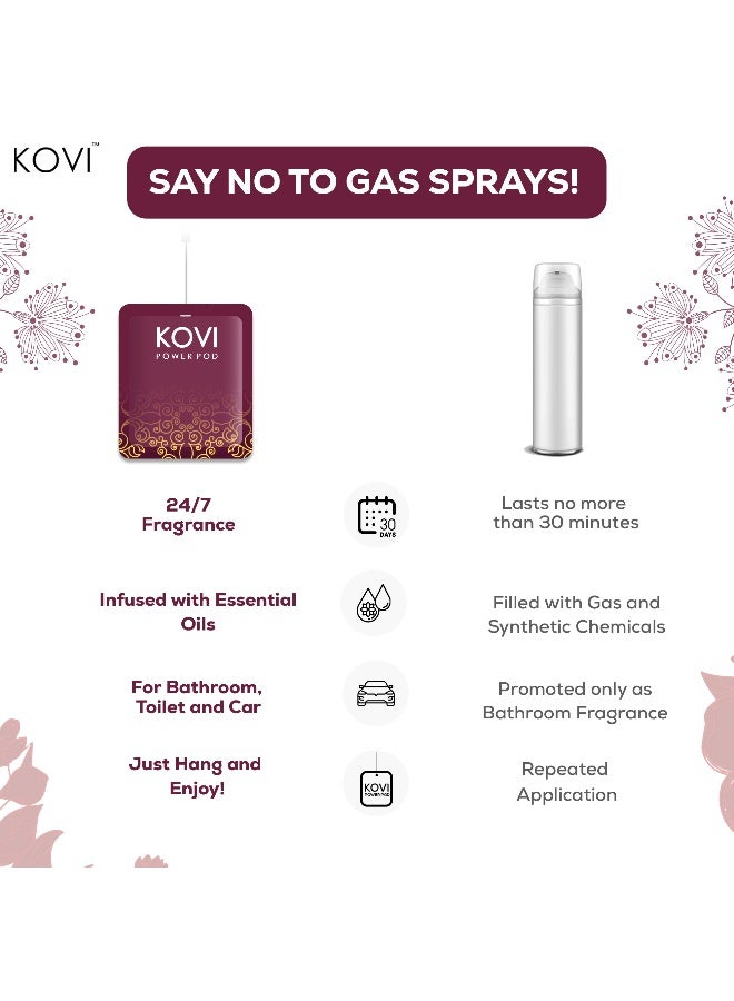 Kovi بود عطر الهواء لقوة الحمام والسيارة، عود حنين، معزّز بالزيوت الأساسية، روائح تدوم طويلاً، 10 جرام - Image 4