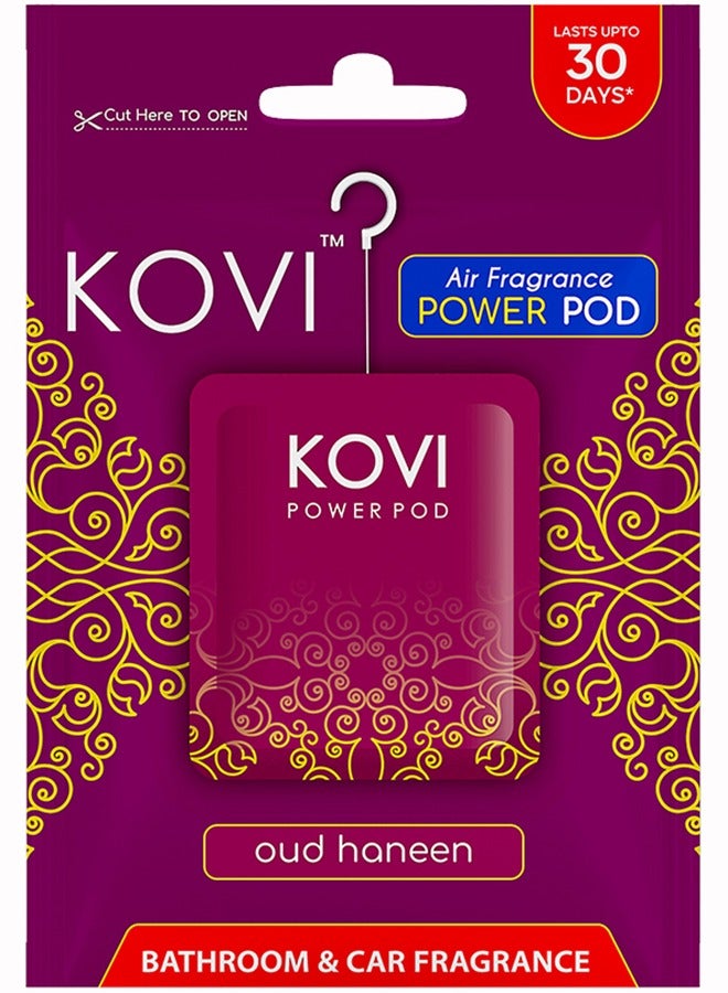 Kovi بود عطر الهواء لقوة الحمام والسيارة، عود حنين، معزّز بالزيوت الأساسية، روائح تدوم طويلاً، 10 جرام - Image 1