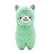 AngelGift Cuddly Llama Rainbow Green Alpaca Doll 7 Soft Baby Stuffed Animal Toy Puppet Doll Valentines Day Birthday Xmas Christmas Wedding Anniversary Presents Gifts - Image 4