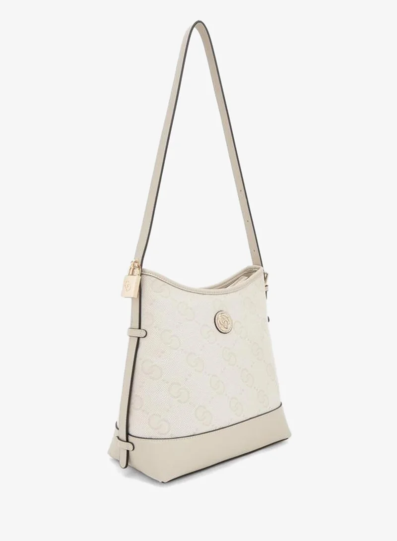 سيليست Textured Shoulder Bag With Adjustable Strap