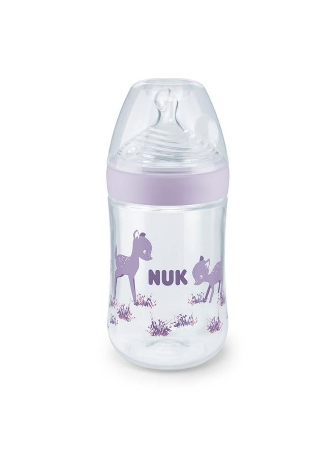NUK Nature Sense baby Bottle 0-6 Months with Temperature Control 260ml Size M - Image 1