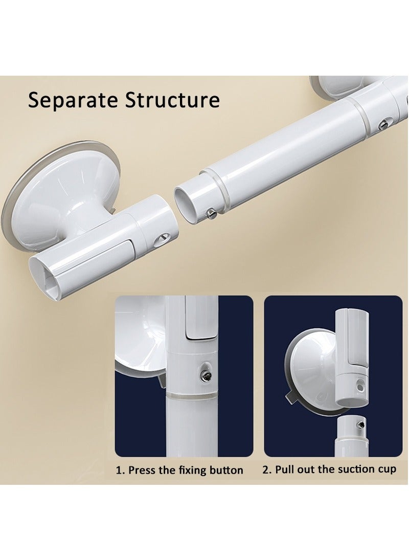 عام مقابض يدوية للحمام، درابزين، مراحيض لكبار السن، مقابض أمان غير قابلة للانزلاق، مراحيض منزلية لكبار السن، مقابض شفط غير مثقوبة. - Image 4