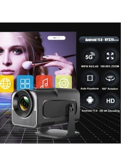 AL RAID Portable HD Projector Support 4K Smart Projector with 5G Dual band Wifi and Bluetooth 5.0 Mobile Home Theater Compatible With Android, iOS, Windows, TV Stick, HDMI, USB  - Image 2