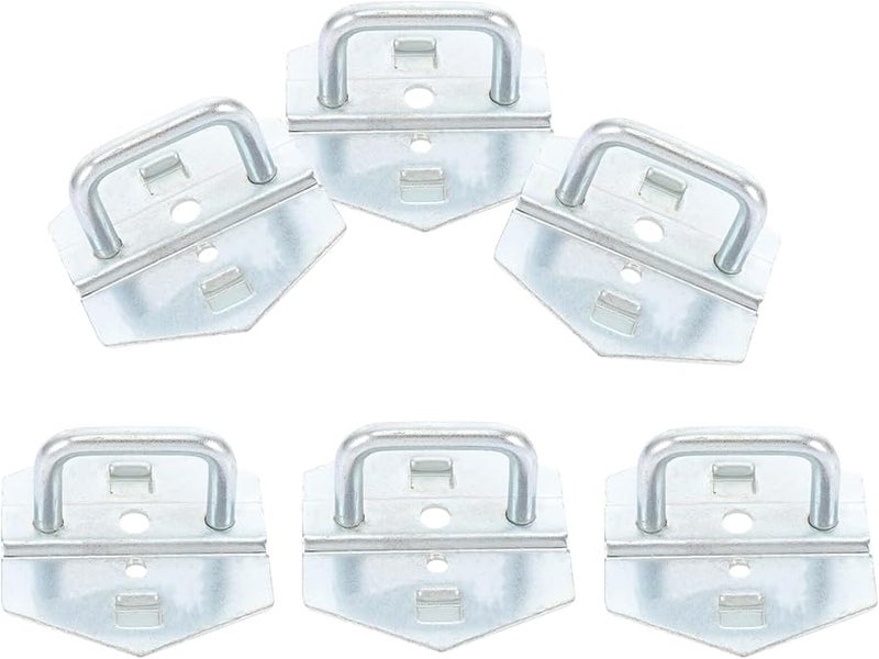 خطافات لوح معدني ثقيل 6 قطع على شكل U لتنظيم أدوات ورشة المرآب - Image 1