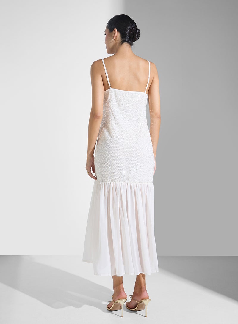 Ginger Strappy Sequins Drop Waist Dress - Image 2