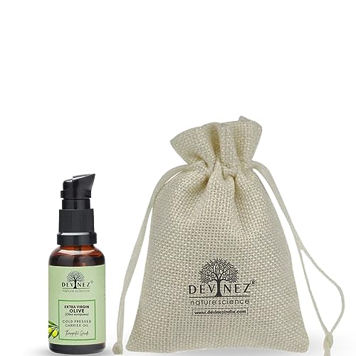 Devinez Olive Cold-Pressed Oil (Jaitun Ka Tel) - 30ml - 100% Pure Natural, Undiluted in Glass Bottle - Moisturizes Skin, Fights Signs Of Aging, Improves Skin Health, Keeps Hair Healthy - Image 1