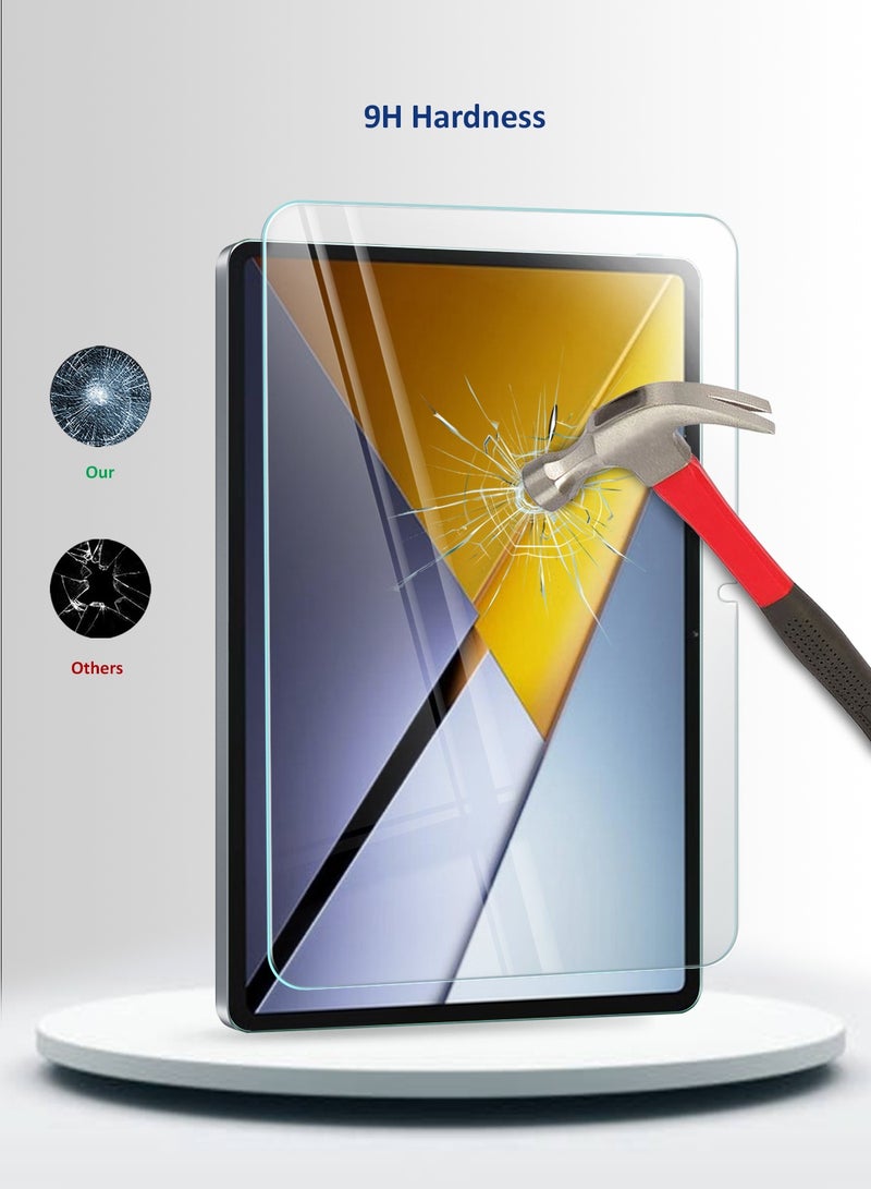 Wtech Xiaomi Poco Pad X1 (11.2 inch) 2025 WTech Premium Series Curved Edges 9H HD Full Cover Tempered Glass Tablet Screen Protector (TSGPCN) - Clear - Image 3