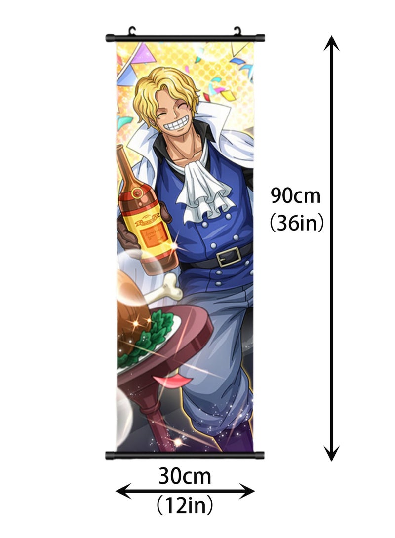 One Piece Anime Poster Wall Scroll JPN Version Anime Artwork Hanging Scroll Suitable for Home Decoration Party Decoration (90cm x 30cm HZW-16) - Image 2