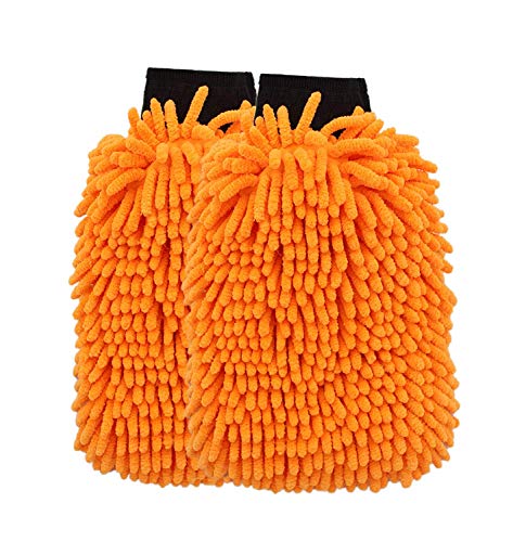 SCRUBIT 2 Pack Car Wash Mitt  ScratchFree Car Sponges for Washing Dual Sided Wash Mitts for Car Washing  Premium Car Washing Sponge for Cars Trucks and Boats