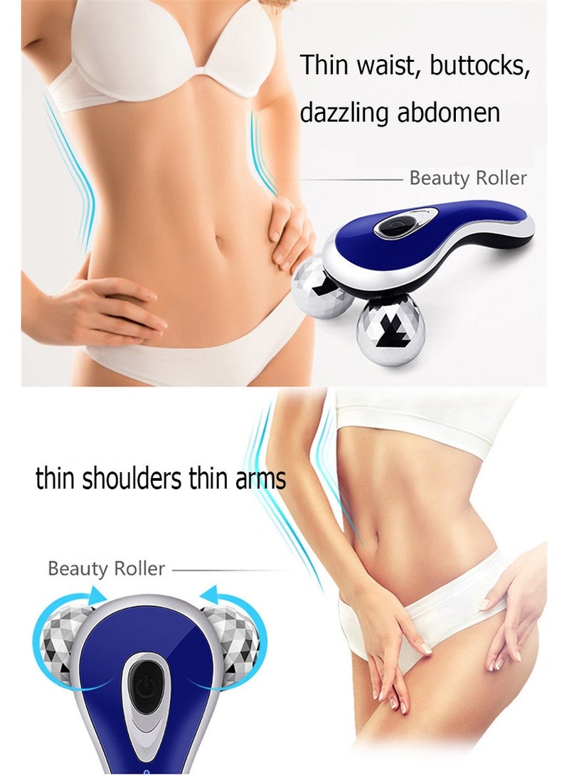 3D Electric Facial Massage Roller V Shape Vibration Face Lifting Tighten Anti Wrinkle Body Slimming Machine Skin Care Tool for Women