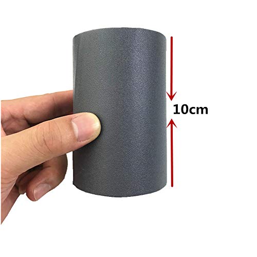 YIJA Self Adhesive Dark Gray Matte Wallpaper Border Stick Waterproof Wall Border Easy to Apply Kitchen Bathroom Tiles Sticker 4.2x393 inch - Image 5