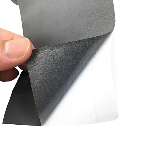 YIJA Self Adhesive Dark Gray Matte Wallpaper Border Stick Waterproof Wall Border Easy to Apply Kitchen Bathroom Tiles Sticker 4.2x393 inch - Image 4
