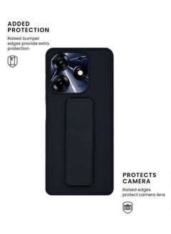 For Tecno Spark 10 Pro Hard Silicone Protection Case Cover With Magnetic Hand Grip Holder And Kickstand-Black - pzsku/Z916A8816565E43FAA585Z/45/_/1698004658/518b72f9-8376-496e-8201-b5decd52eb3b