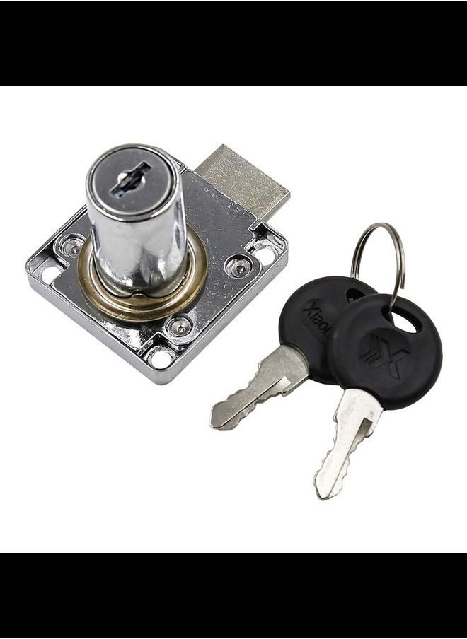 Generic - 2pcs Cabinet Locks with 2 Keys not Universal Office Desk Drawer Lock - Image 1