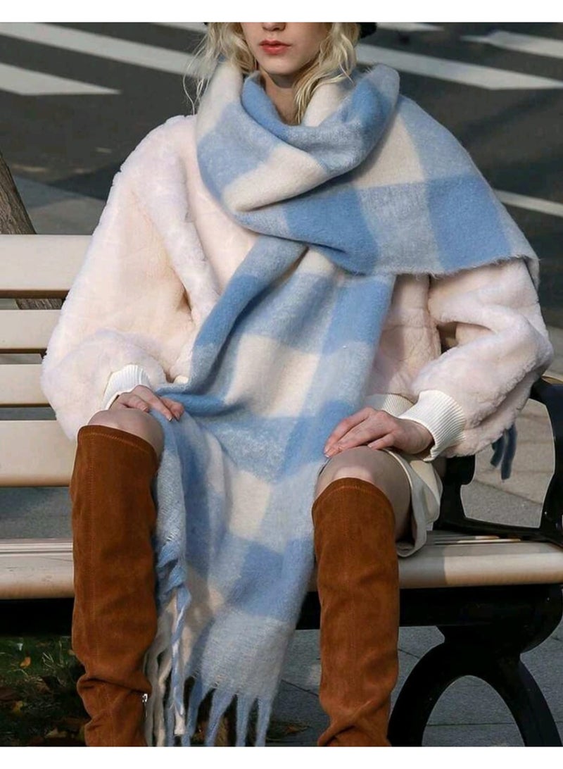 Shein 1pc Winter Thick Warm Scarfs For Woman - Image 1