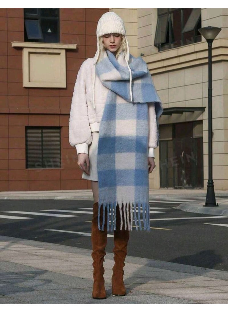 Shein 1pc Winter Thick Warm Scarfs For Woman - Image 2