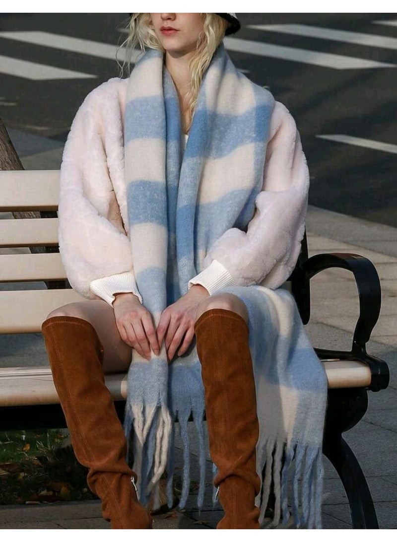 Shein 1pc Winter Thick Warm Scarfs For Woman - Image 3