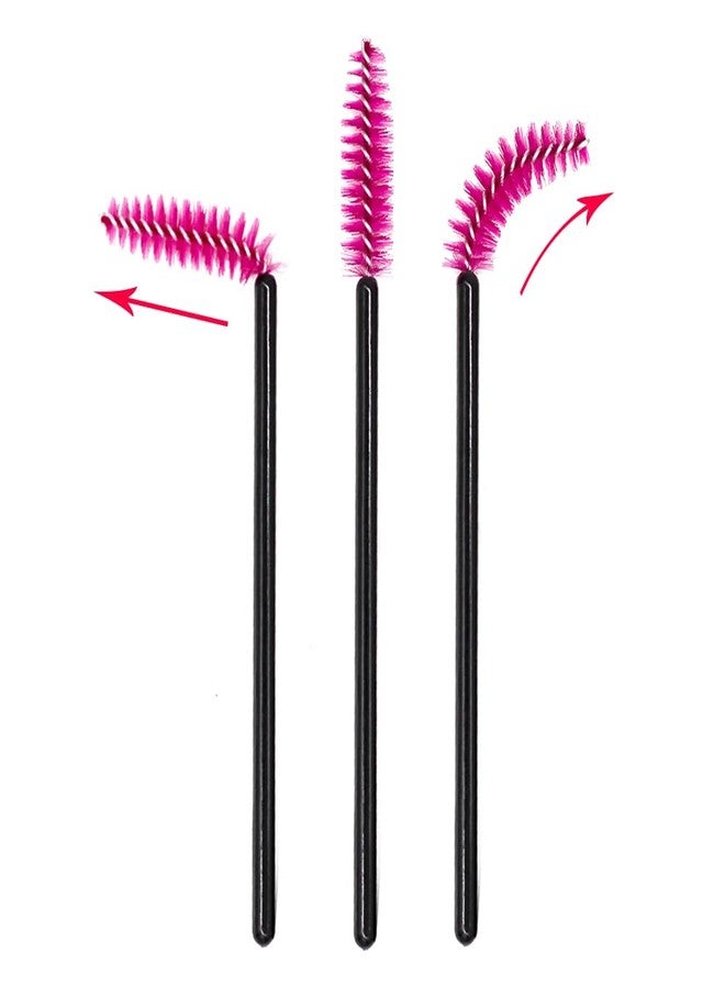 Akissos Eyelash Brush - Akissos 300 PCS Disposable Mascara Wands Eyebrow Brush Kits for Eye Lashes Extension Eyebrow Makeup One Brush for Dual Use Flexible Adjustable Professional Beauty Salons Supplies - Image 2