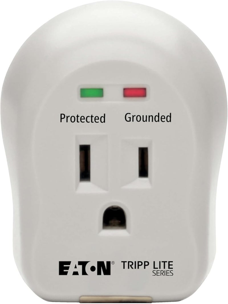 TRIPPLITE Eaton SPIKECUBE Single Outlet Surge Protector Power Strip, 600 Joule Rating, Diagnostic LEDs, Portable Direct Plug-in Outlet Extender, Lifetime Manufacturer's Guarantee & $5,000 Insurance - Image 5