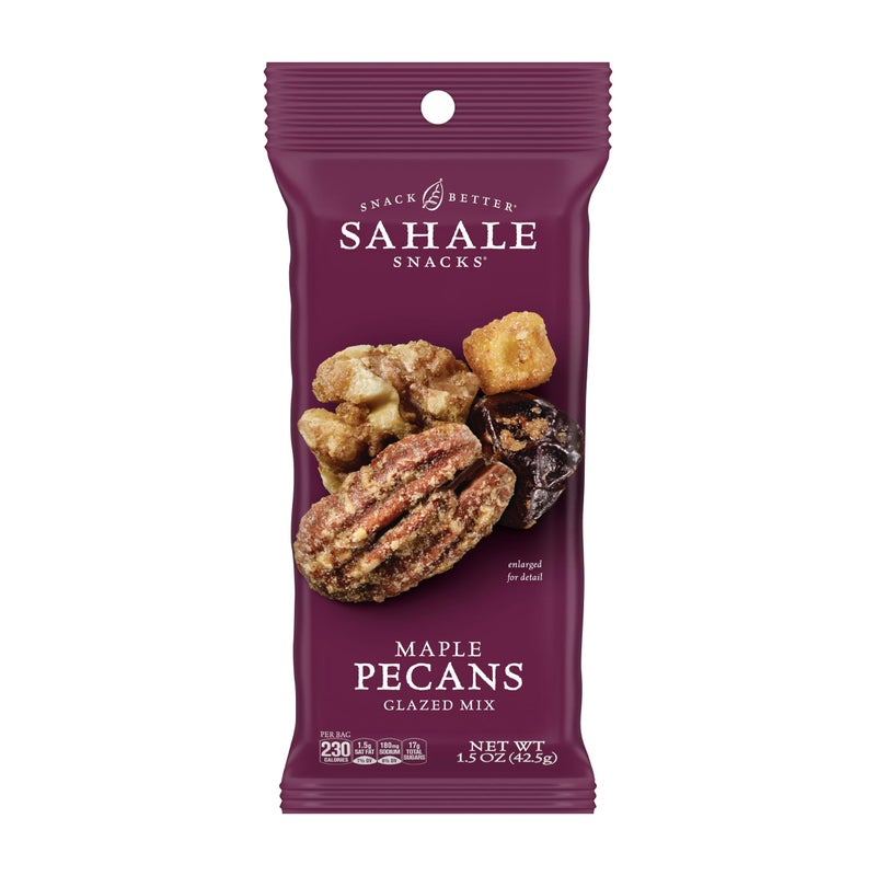 Sahale Snacks Maple Pecans Glazed Mix 15 Oz Grab  Go Bags 18 Packs DryRoasted Deluxe Mixed Nuts with Cherries Apples Maple and Cinnamon  NonGMO Kosher and Certified GlutenFree Snacks - Image 3