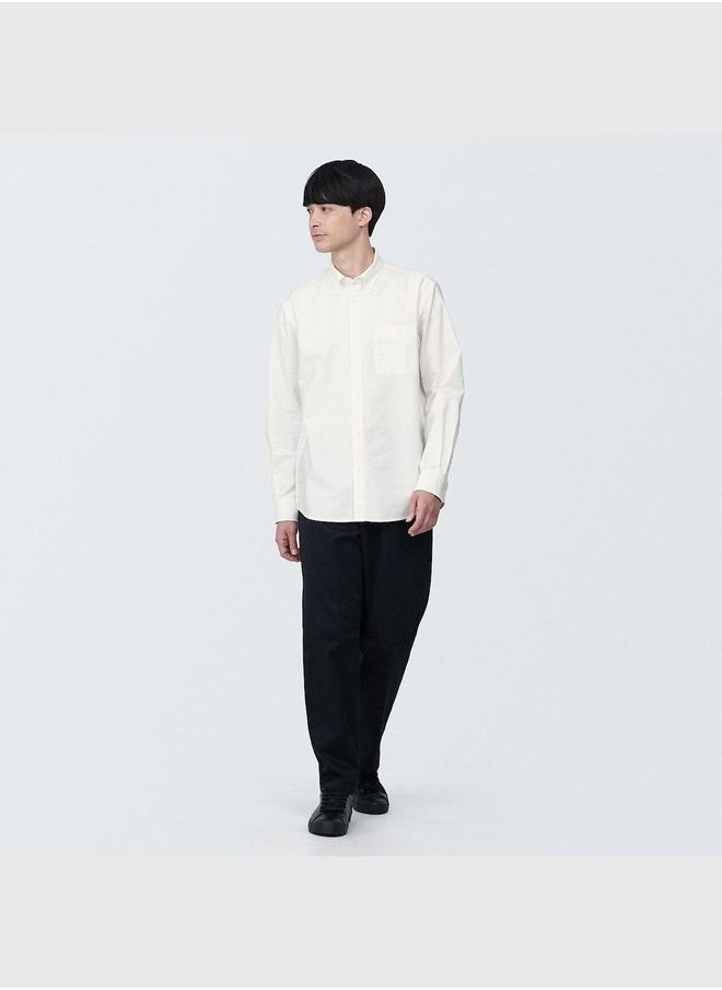 MUJI Washed Oxford Button Down Long Sleeve Shirt  - Image 2