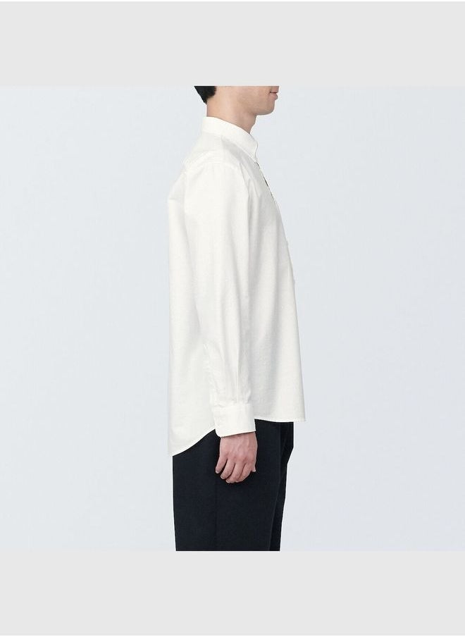 MUJI Washed Oxford Button Down Long Sleeve Shirt  - Image 3