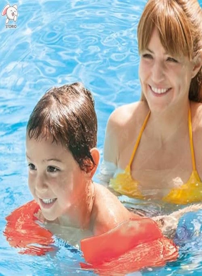 Storio Inflatable Swimming Arm Bands for Kids | Water Wings Floaties for Toddlers | Swim Floatation Sleeves for Boys & Girls | Pool Safety Arm Floats for Swimming Training & Fun (Age 3-6 Years) - Image 3