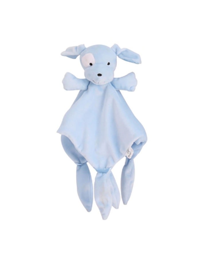 Jingke Baby Safety Blanket Cute Animals Seeping Doll Safety Blanket Early Education Educational Toys Comfort Towel,Dog Style - Image 1