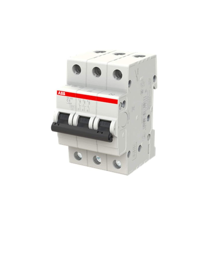 ABB ABB Three pole Miniature Circuit Breaker 32A TP MCB 6KA TYPE C SH203-C32 2CDS213001R0324  - Image 1