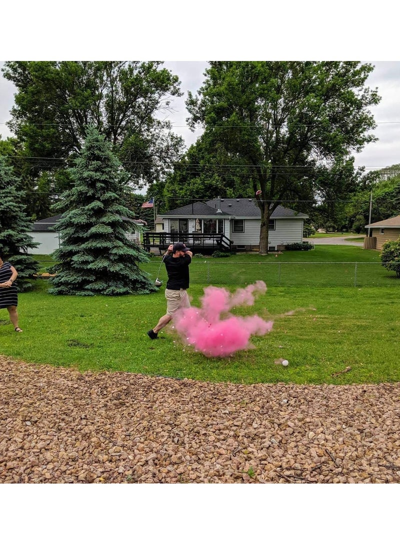 SYOSI Gender Reveal Golf Balls, One Pink, One Blue And A Wooden Tee Included, Best Gift For Expecting Parents - Image 4