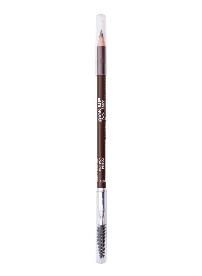PINK UP Brow Liner | Eyebrow | Eyebrow Make Up | Eyebrow pencil | Indelible Pencil | Highly pigmented | Long-lasting | With Brush | Soft Brown | PKBB02 - Image 1