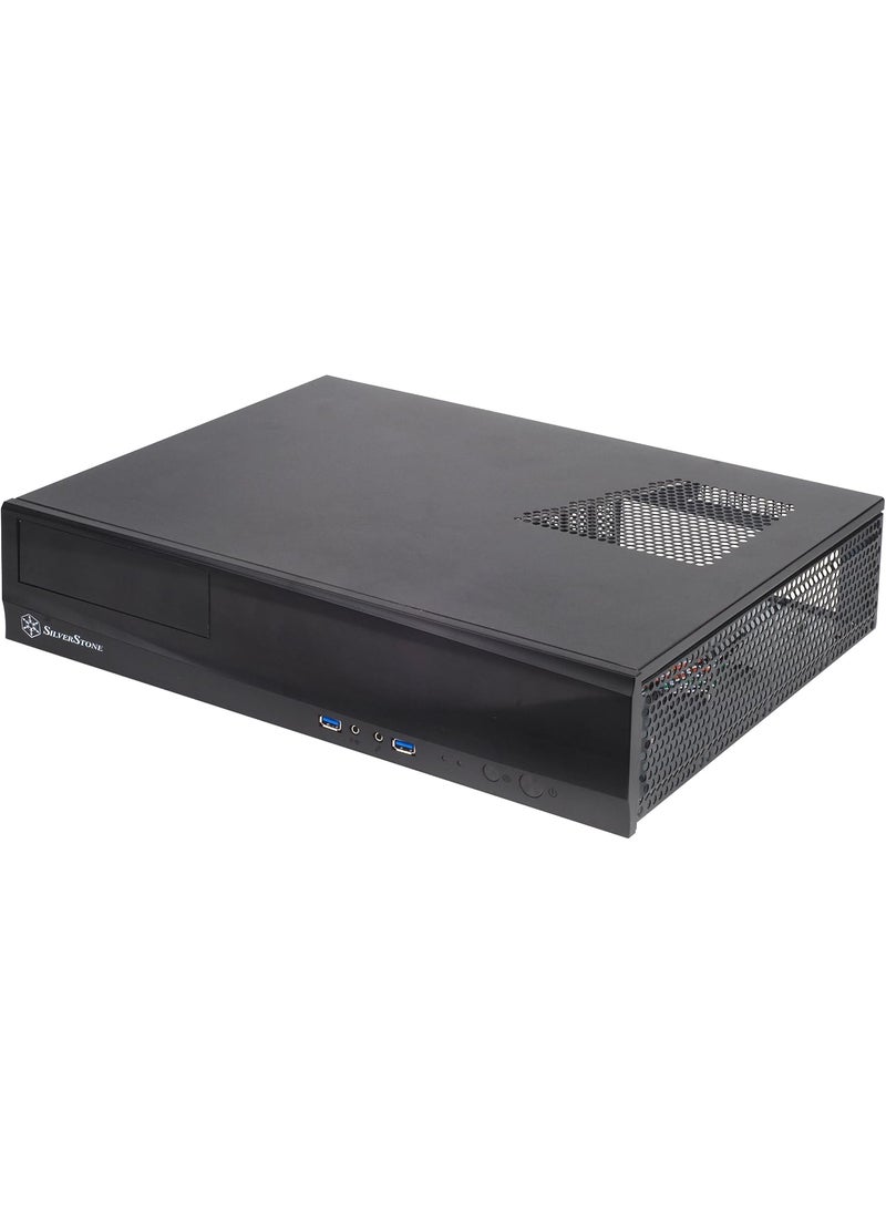 SilverStone SilverStone Technology ML03B Milo Series AluminumSteel MicroATX Media CenterHTPC Case Black ML03Bx  - Image 1