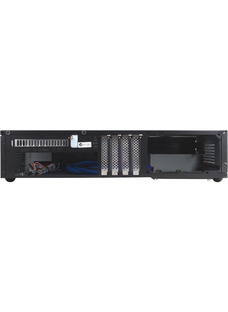 SilverStone SilverStone Technology ML03B Milo Series AluminumSteel MicroATX Media CenterHTPC Case Black ML03Bx  - Image 4