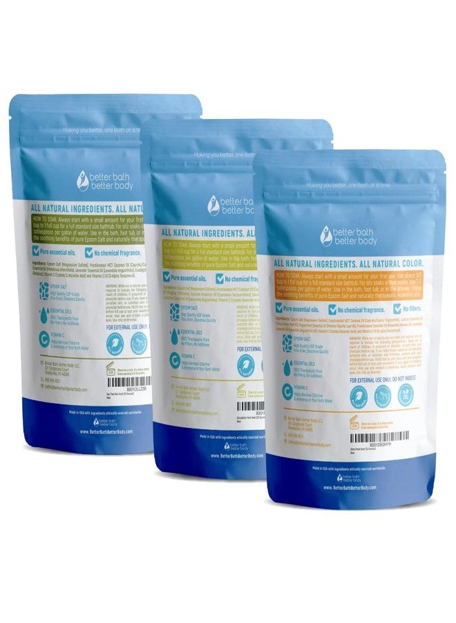 Better Bath Better Body Foot Soak Salts Bundle 3 Pack with Scoop DIY at Home Spa with USP Epsom Salt and Pure Essential Oils in BPA Free Pouch with Easy Press Lock Seal (2 Lbs Each 6 Lbs Total) - Image 2