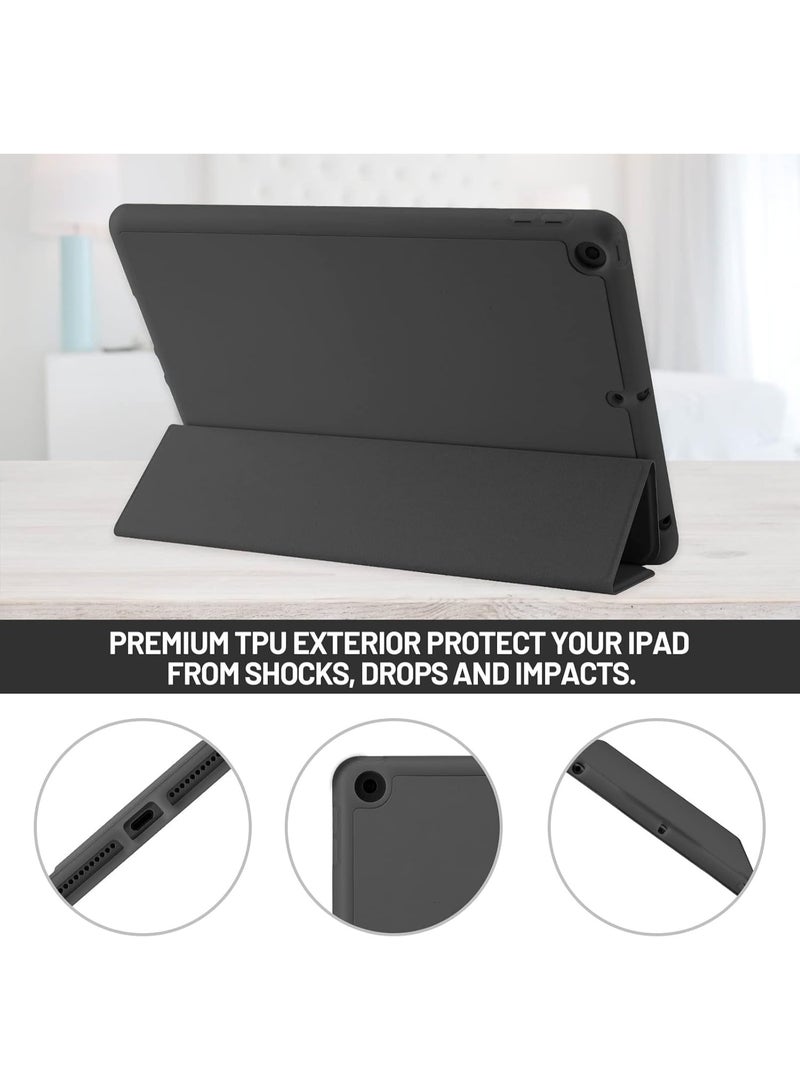LEDIN Case Compatible with iPad 9 8 7 Generation 10.2 Inch, Model 2021/2020/2019,9th/8th/7th Case with Pen Holder, Trifold Stand Protective Case, Auto Sleep/Wake for iPad 10.2 - Image 2