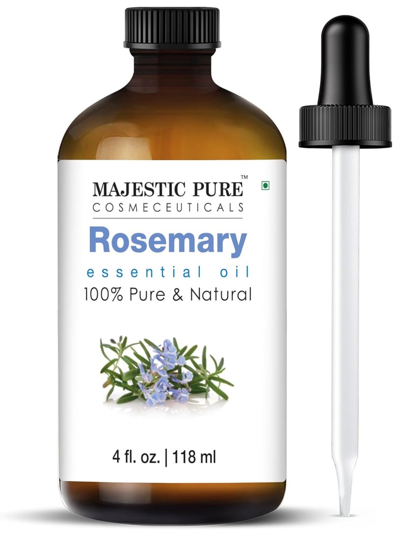 Majestic Pure Rosemary Essential Oil - 100% Pure & Premium Rosemary Oil 4 fl oz