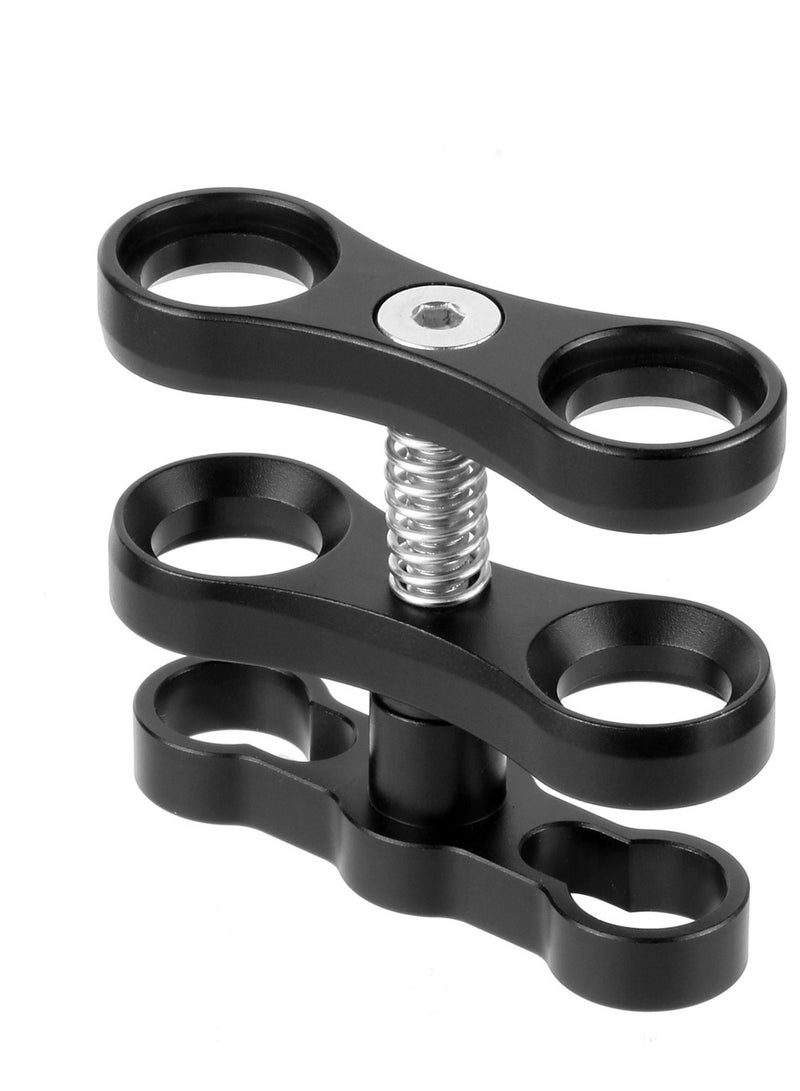 Excefore 4pcs 1'' Ball Clamp Mount, Aluminum Standard Long Clip Adapter Bracket Holder for Action Sports Camera Underwater Housing Diving Light Arm Connected Accessories - Image 5