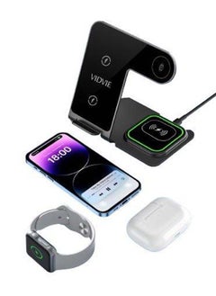 Vidvie 3 in 1 Magnetic Charging Station - Black  - Image 2