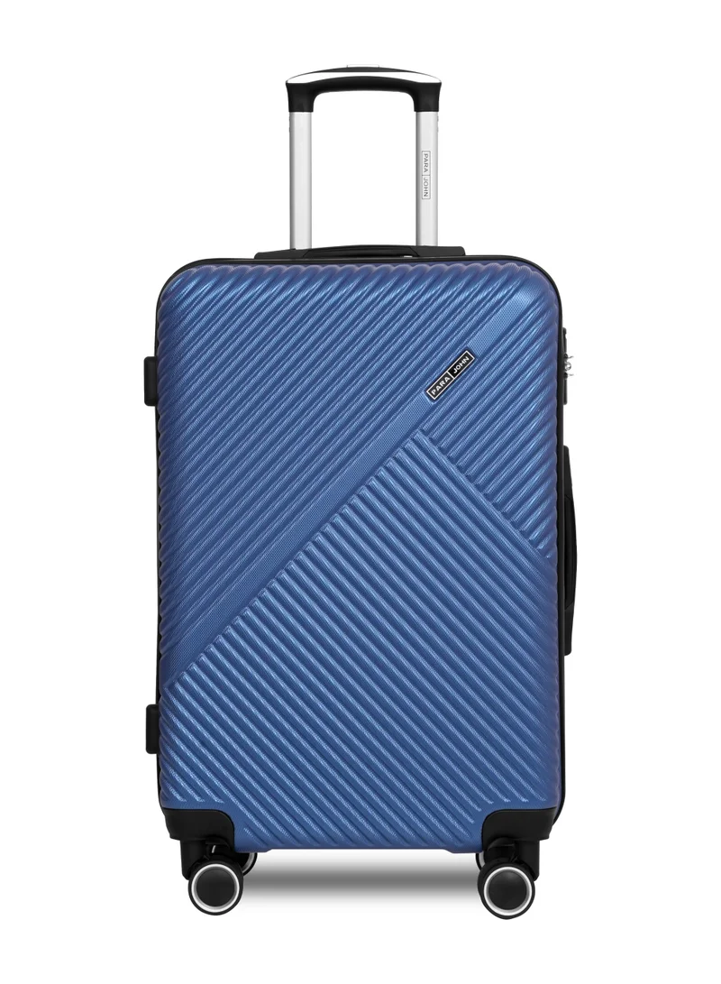 PARAJOHN Aurora 20 Inch Cabin Size Carry-On Luggage – 10kg Lightweight ABS Hard Shell Trolley Bag with 4 Wheel Spinner & Combination Lock, Navy Blue