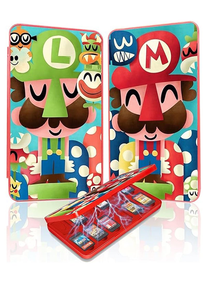 Game Card Case for Nintendo Switch/SD Cards,Storage 24 Switch Game Cards Portable Holder Pretty Lovely Hard Shell with Magenic Closure,Switch/SD Game Card Box Game Peripheral Accessories  - Image 1