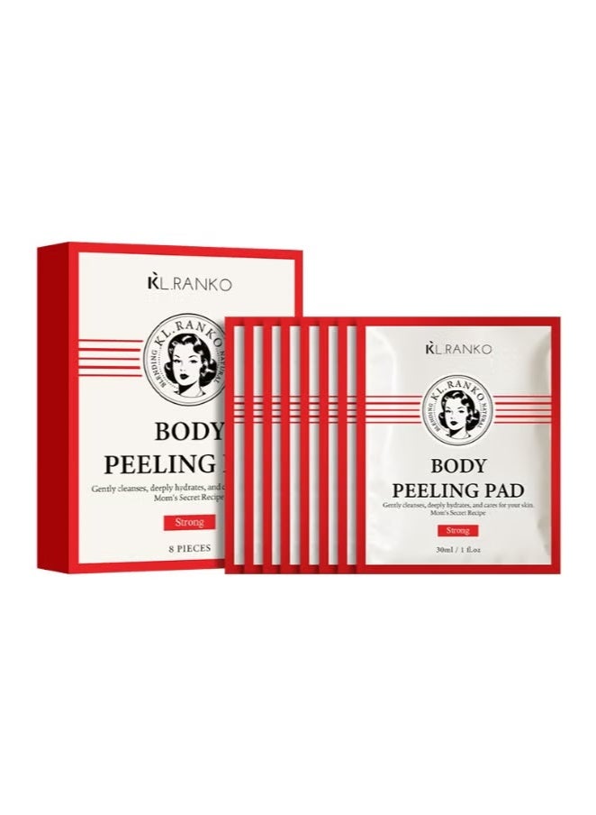 KL 8 PCS Body Peeling Pad Original With Mom's Bath Recipe , All in One Bubble Body Wash & Scrub Gloves , Exfoliating Mitts for Dead Skin Cells, Skin Retexturizing Pads - Image 2