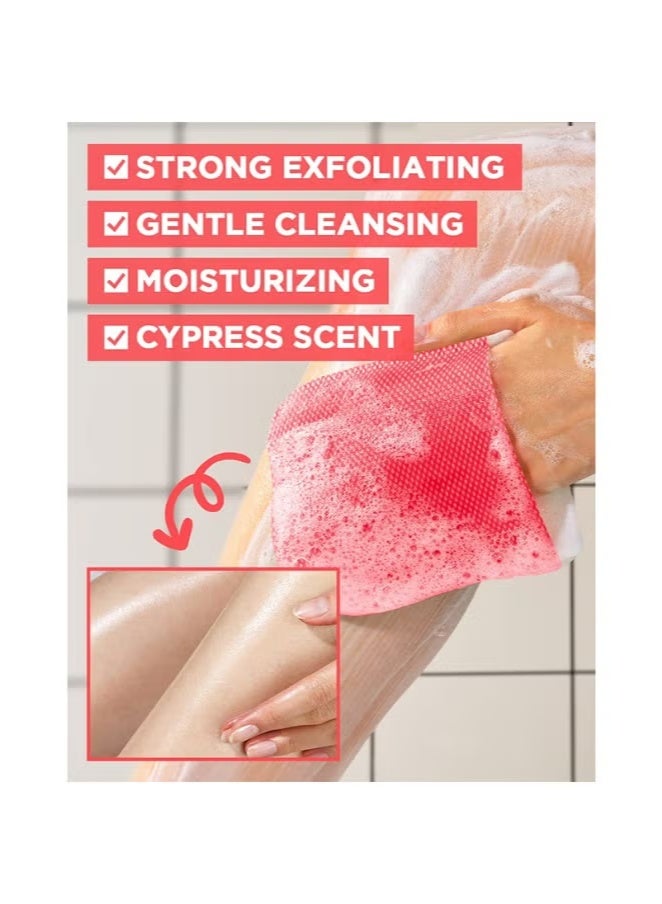 KL 8 PCS Body Peeling Pad Original With Mom's Bath Recipe , All in One Bubble Body Wash & Scrub Gloves , Exfoliating Mitts for Dead Skin Cells, Skin Retexturizing Pads - Image 3