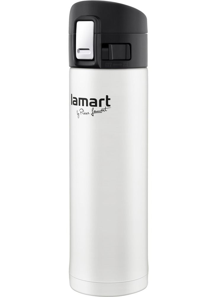 Lamart Vacuum Flask High Quality Stainless Steel 420Mlwhite - Image 3