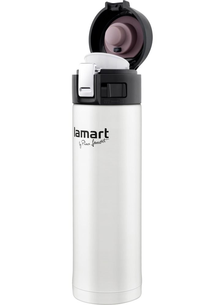 Lamart Vacuum Flask High Quality Stainless Steel 420Mlwhite - Image 4
